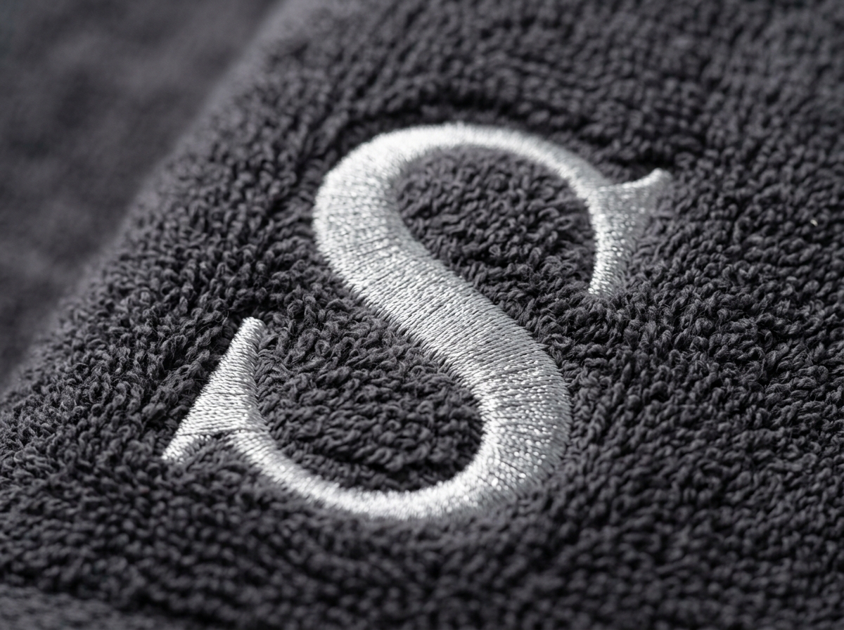 Personalizamos toallas con bordado de nombres, iniciales o pequeños logotipos, consiguiendo un acabado elegante, resistente y perfecto para regalos, hoteles, spas, gimnasios o detalles especiales.